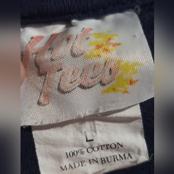 Vintage Hot Tees 90s Blue Cotton Ocean Dolphin Large Thousand Islands NY Shirt - Picture 3 of 5